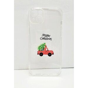 Iphone 14 Plus Christmas Tree Red Truck Merry Christmas Phone Case Clear